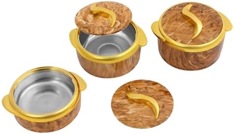 3-Piece Insulated Stainless Steel Casserole Dish Set