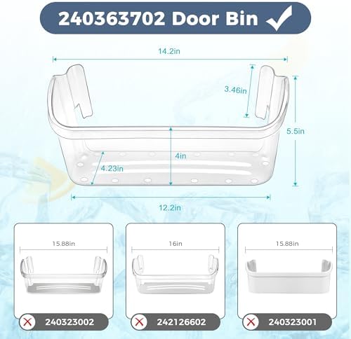 240363702 Refrigerator Door Bin Fit for Frigidaire Door Shelf