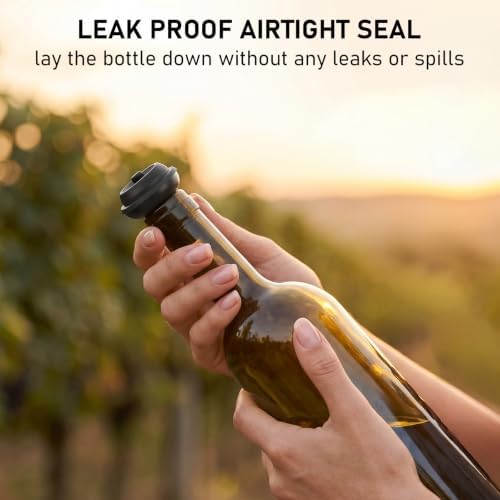 48 Pcs Wine Saver Pump with Vacuum Bottle Stoppers, Resealable