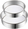 2 Pack Flour Sifter,Stainless Steel Fine Mesh Strainers Flour Sieve,60