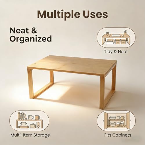 Kitchen Cabinet Organizer Riser, Versatile Pantry Organizers and Storage