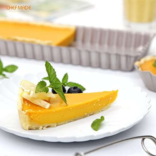 CHEFMADE Rectangle Tart Pan, 5x14-Inch with Removable Loose Bottom