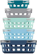 Ello Duraglass Mixed Meal Prep Sets Leak-Proof Glass Food Storage