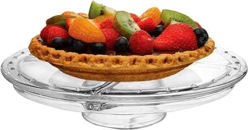Extra Large (12") 6 in 1 Acrylic Cake Stand with Dome Lid