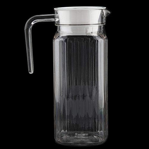 Bottle Acrylic Transparent StripedIce ColdJug with Lid for Bar