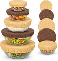 Reusable Beeswax Bowl Covers, Set of 5, 5.5–13-Inch