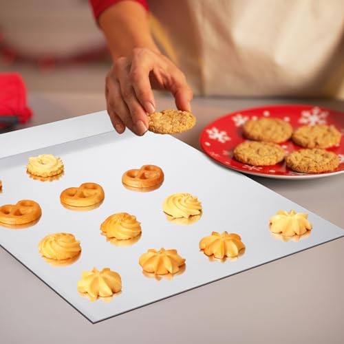 3 Pcs Large Flat Cookie Baking Sheets 13 x 16 Inch Aluminum Cookie