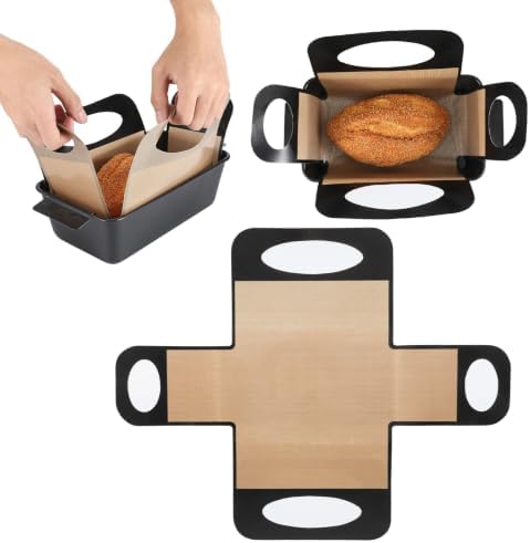 1 Pcs Bread Loaf Tin Liner 2lb 9x5 Inch Nonstick Silicone Bread Sling
