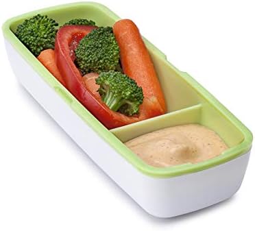 Joie Snack On the Go Divided Container, Two Compartment Storage Box