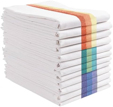 GREEN LIFESTYLE Kitchen Towels 20" x 28" Set of 12 - Kitchen Dish