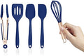 COOK WITH COLOR Silicone Cooking Utensils Set, Mini, Navy