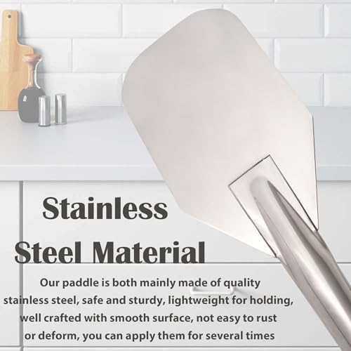 Vivicreate 36 Inch Stainless Steel Crawfish Paddle Mixing Paddle for
