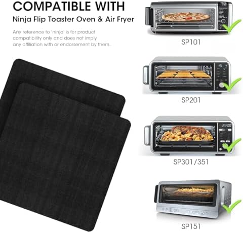 AIEVE Air Fryer Liners, 4 Packs Teflon Oven Liners for Bottom of Oven