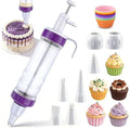 JAYVAR Dessert Decorating Syringe Set, Icing Dispenser Tool