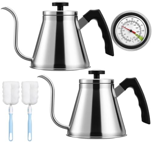 2 Pack 40 oz Stovetop Gooseneck Kettles