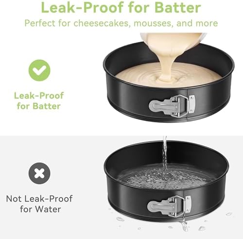 USLAI 6 Inch Springform Pan, Nonstick & Leakproof