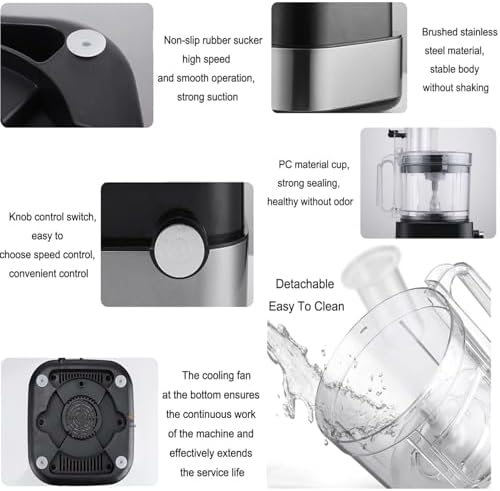 600W 4-in-1 Electric Vegetable Dicer, 110V