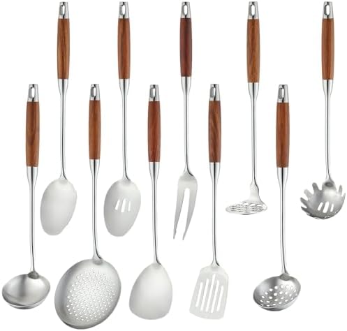 Izurok 18/10 Stainless Steel Kitchen Utensils Set, 10-Piece