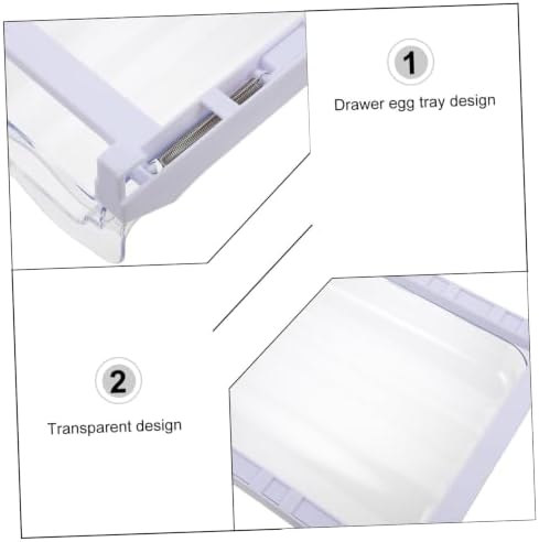 Egg Holder Drawer for Refrigerator, Plastic Egg Storage Box Xmas