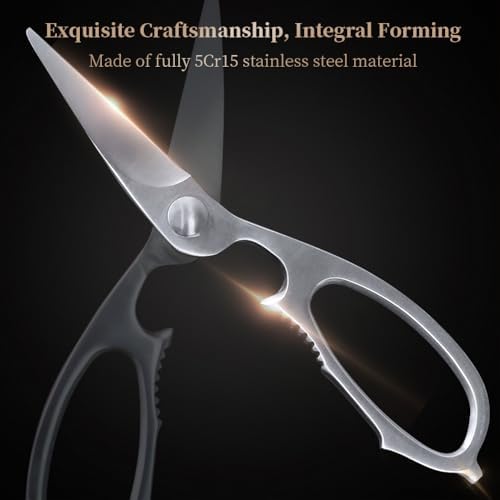 Newness Multi-Purpose Kitchen Scissors, Premium Stainless Steel Solid