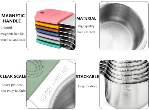 Magnetic Measuring Cups&Spoons Measuring Cup Double Sided Measuring