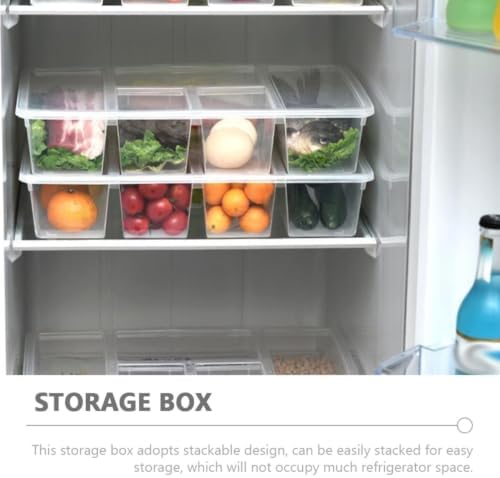 Divided Fridge Storage Container PP Food Organizer Box Stackable with