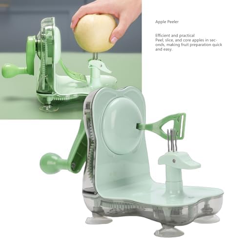 SUNGOOYUE Peeler, ABS Hand Crank Fruit Peeler Corer Slicer 3 in 1