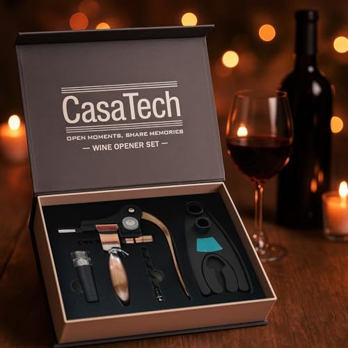 Wine Opener – Durable Bottle Opener with Corkscrew – Manual Wine