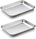 2-Pack Stainless Steel Trays, Medium