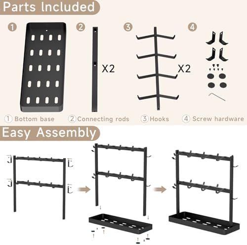 Coffee Mug Holder for Countertop 20 Hooks Mug Tree Rack Cups Hanger