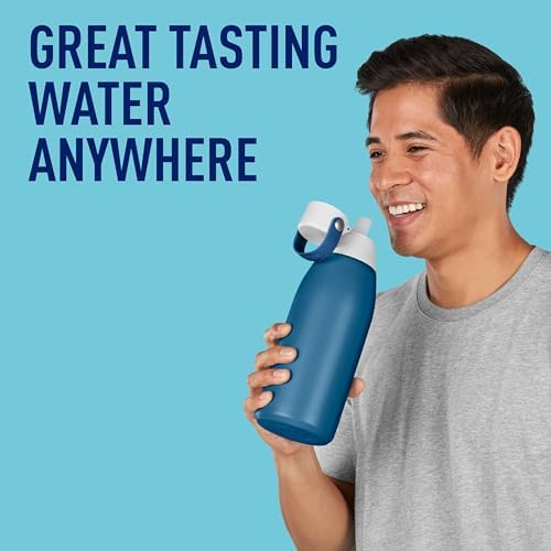 Brita Stainless Steel Premium Filtering Water Bottle, BPA-Free