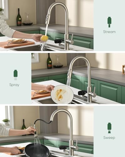 Kitchen Faucet with Cup Washer and Glass Rinser