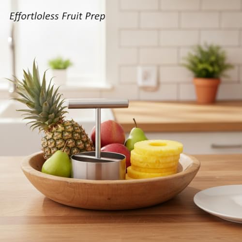 Fruit Corer and Slicer, Stainless Steel Tool for Pineapples, Apples