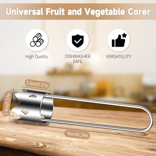 Apple Corer, Stainless Steel Apple Core Remover Tool, Bell Pepper Seed