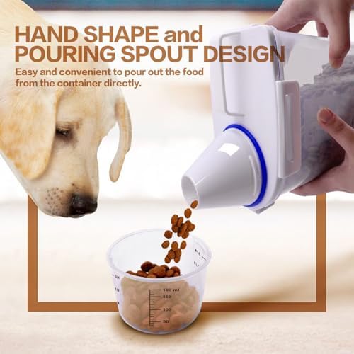 TIOVERY Dog Food Storage Container Small, Cat Food Storage Container