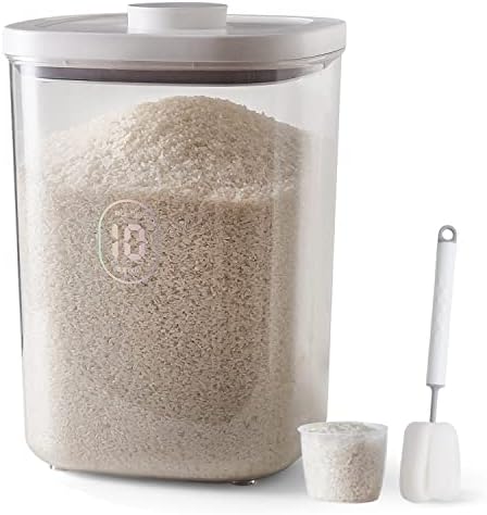 20-25 lbs Rice Dispenser,10.5 Qt/10 L/22-25 lbs Rice Container Storage