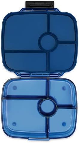 Yumbox Go Leakproof Bento Lunch Box, Oslo Blue, 5 Compartments