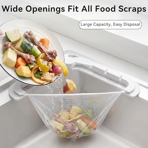 Triangular Kitchen Sink Strainer with 100 Filter Mesh Bag
