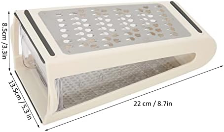 Cheese Grater - Reversible Box Grater with Two Sides Handheld