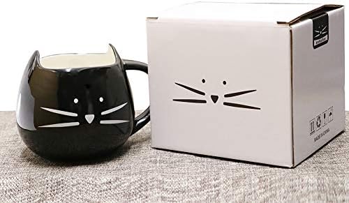 Koolkatkoo Cute Ceramic Cat Coffee Mug 12 oz Cat Lovers Kitty Tea Mugs