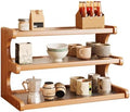 3-Tier Wooden Mug Holder Countertop, Coffee Cup Holder Mug Display