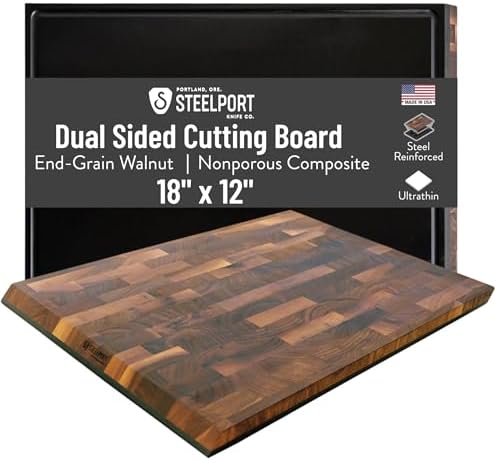 STEELPORT Walnut Cutting Board, 18" x 12"