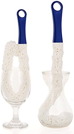 LJDJ Bottle Cleaning Brush 2 Pack, Flexible Scourer for Decanters