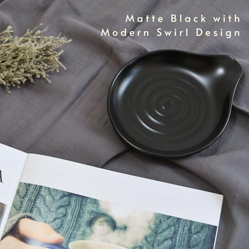 Spoon Rest for Stove Top, Ceramic Spoon Holder for Kitchen Counter