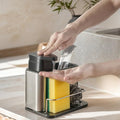 LIBODOUR 3-in-1 Kitchen Sink Caddy with Soap Dispenser