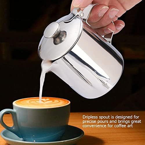 Milk Frothing Pitcher, Milk container Stainless Steel Coffee Cup Mug