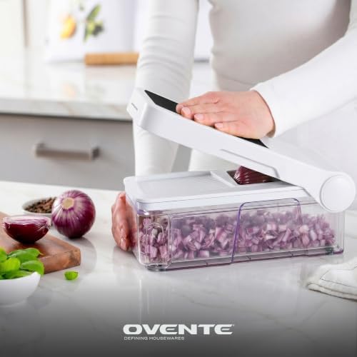 OVENTE 7-in-1 Vegetable Chopper and Mandoline Slicer