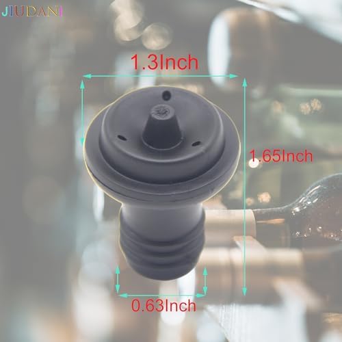 Wine Saver Vacuum Stoppers Pack of 6 Rubber Wine Stoppers, for Wine