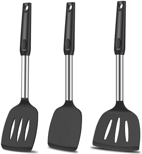 KLAQQED Spatula Set Silicone Heat Resistant for Nonstick Cookware