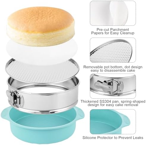 9 Inch Cheesecake Pan, Leakproof 304 Stainless Steel Springform Pan